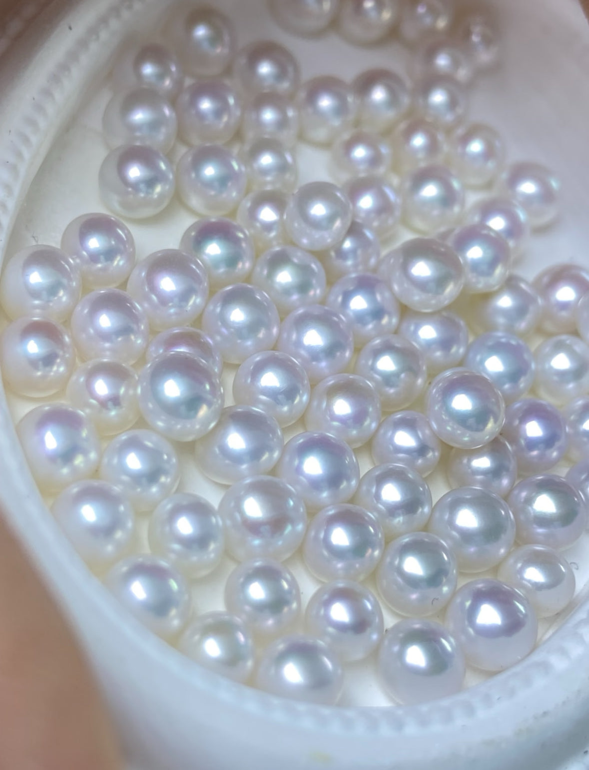 Freshwater Akoya-Style Loose Pearls – High-Luster Round Beads