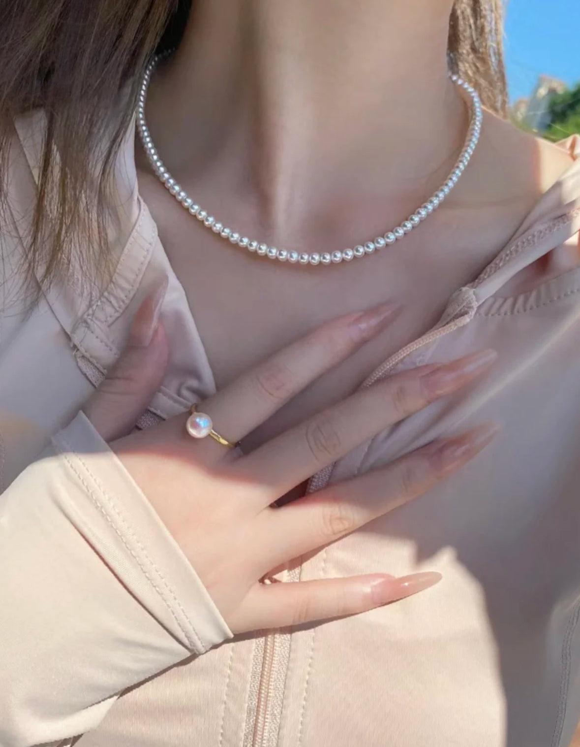 3–4mm Baby Freshwater Pearl Necklace – Dainty & Elegant