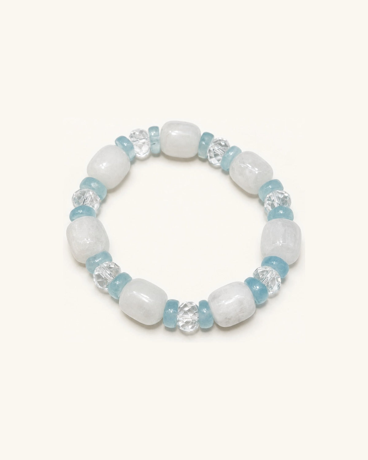 Sea Salt – Aquamarine & Moonstone Bracelet