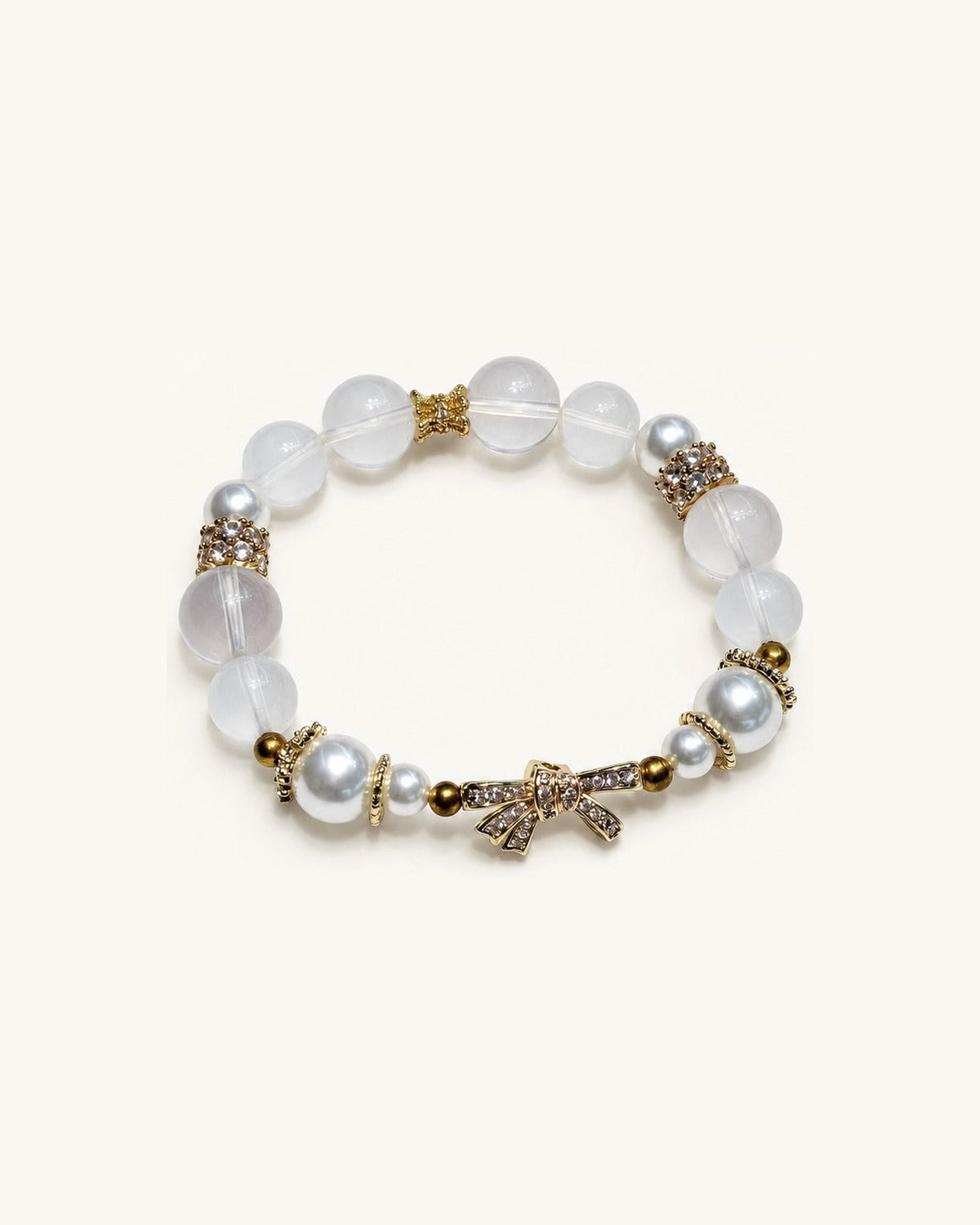 Gilded Bow – Quartz Bracelet