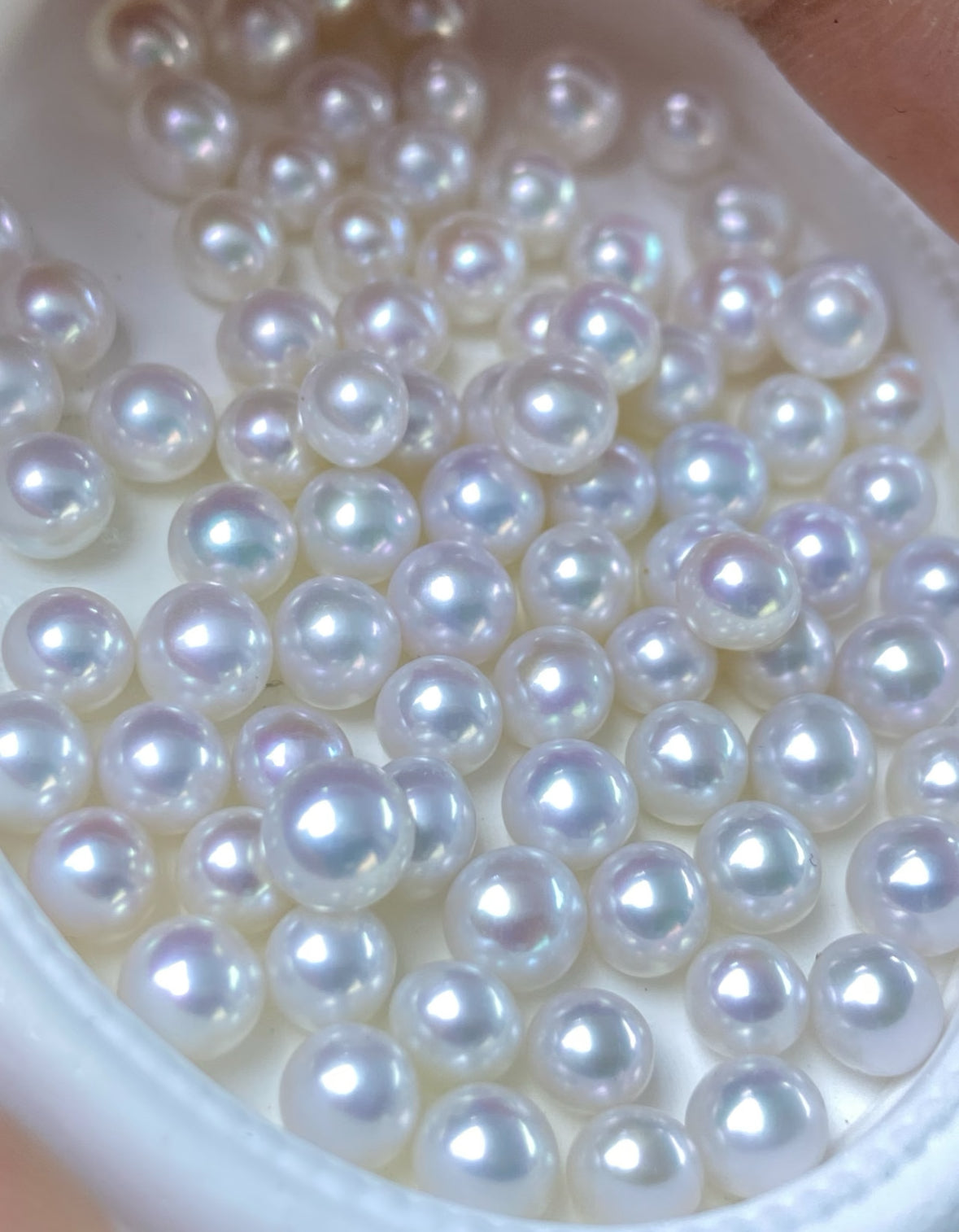 Freshwater Akoya-Style Loose Pearls – High-Luster Round Beads
