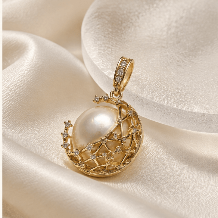 Moonfall – Mabe Pearl Pendant — still-life view