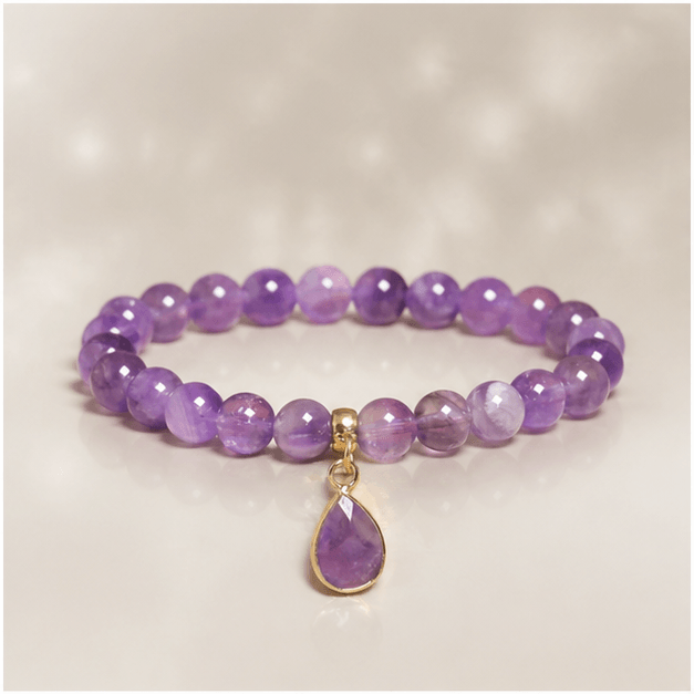 Luna Veil Soft Resolve Rose Quartz Bracelet studio product view