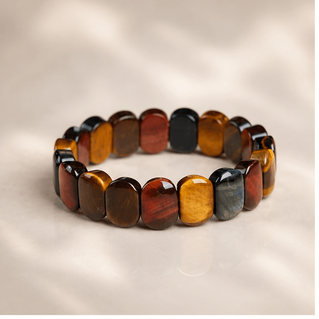Luna Veil Golden Resolve Tiger's Eye Bracelet studio product view
