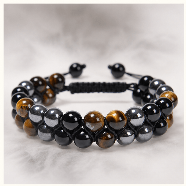 Luna Veil Bold Direction Tiger's Eye Bracelet studio product view