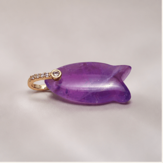 Luna Veil Forward Motion Tiger's Eye Pendant studio product view