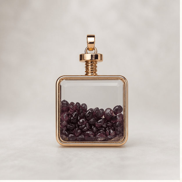 Luna Veil Golden Boundary Tiger's Eye Pendant studio product view