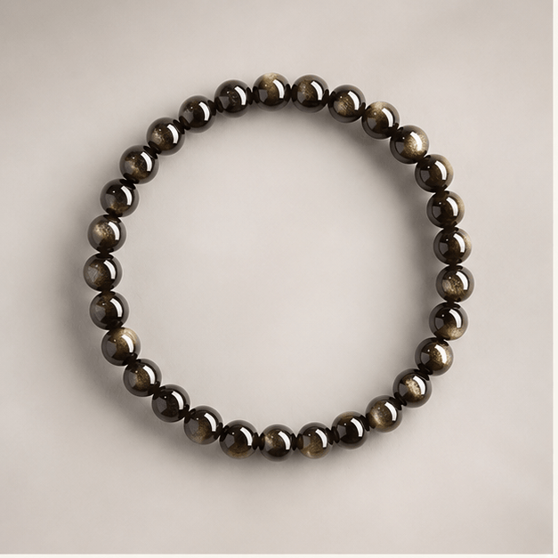 Luna Veil Midnight Guard Obsidian Bracelet studio product view