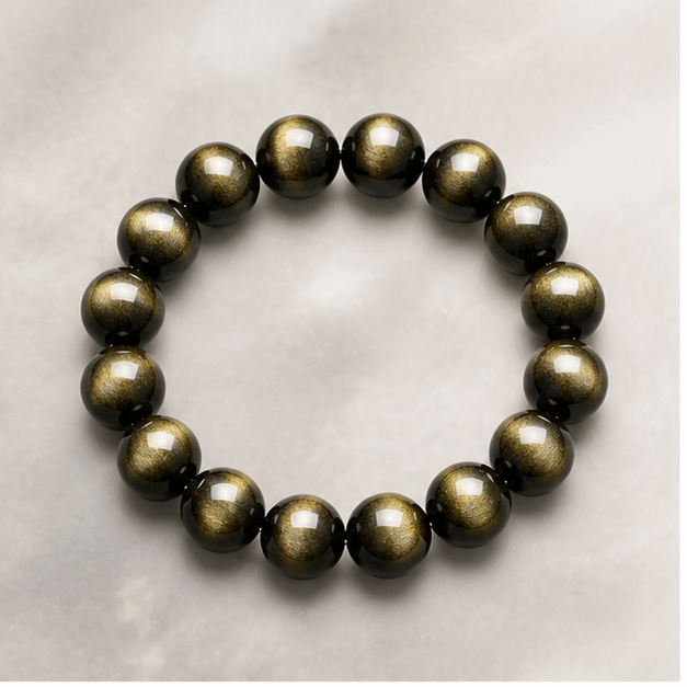 Luna Veil Quiet Boundary Obsidian Bracelet studio product view