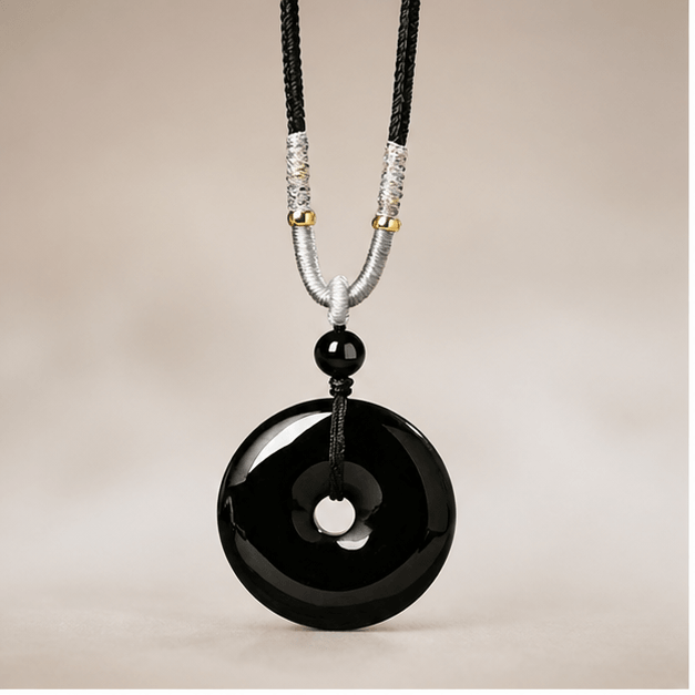 Luna Veil Grounded No Obsidian Necklace studio product view