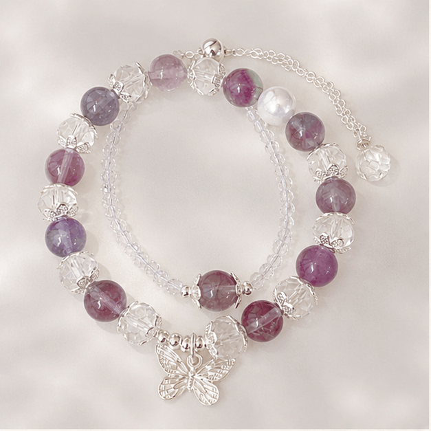 Luna Veil Prism Focus Fluorite Bracelet studio product view