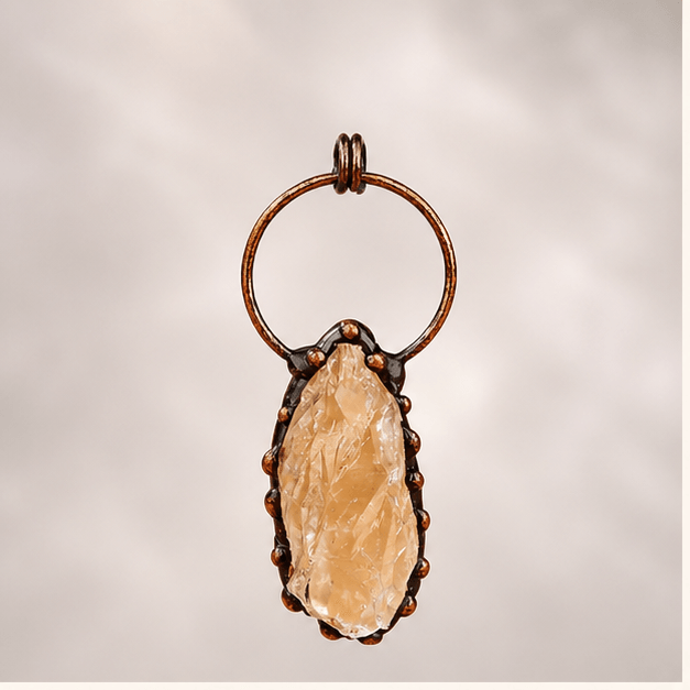 Luna Veil Mental Clarity Fluorite Necklace studio product view