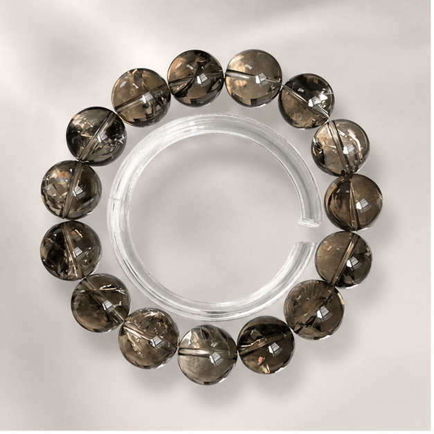 Luna Veil Ember Ground Smoky Quartz Bracelet studio product view