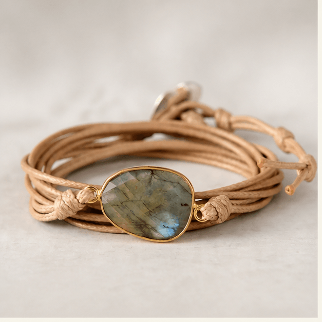 Luna Veil Northern Veil Labradorite Bracelet studio product view