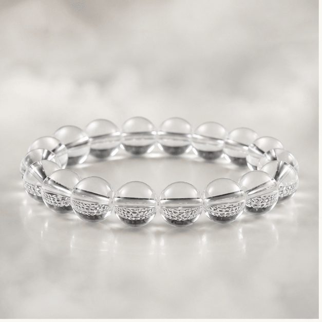 Luna Veil Quiet Amplifier Clear Quartz Bracelet studio product view
