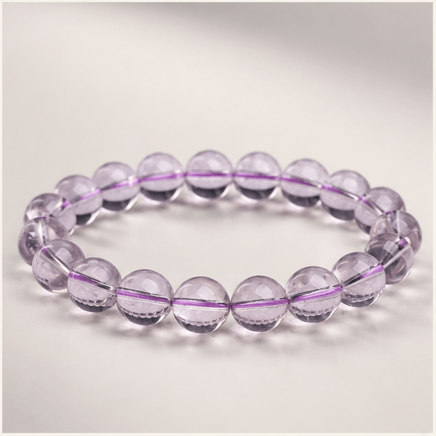 Luna Veil Violet Stillness Amethyst Bracelet studio product view