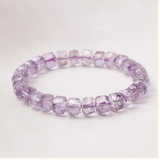 Luna Veil Quiet Oracle Amethyst Bracelet studio product view