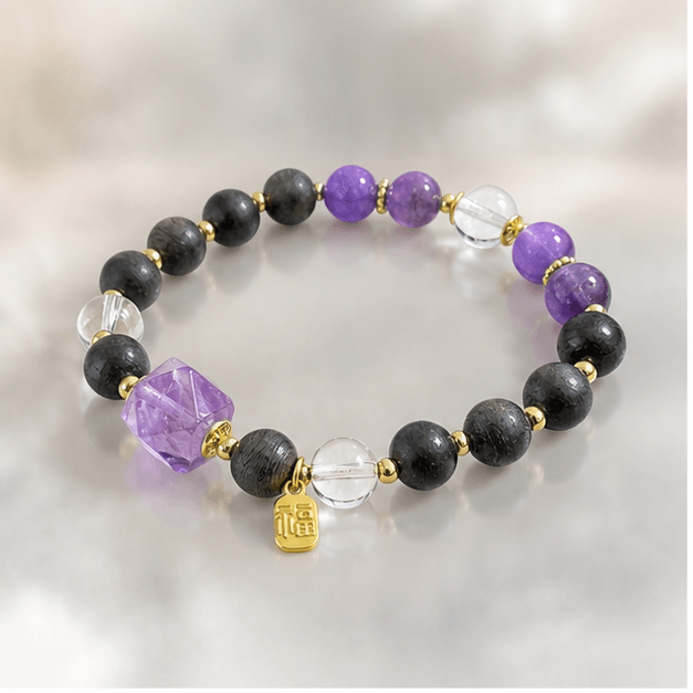Luna Veil Lavender Resolve Amethyst Bracelet studio product view
