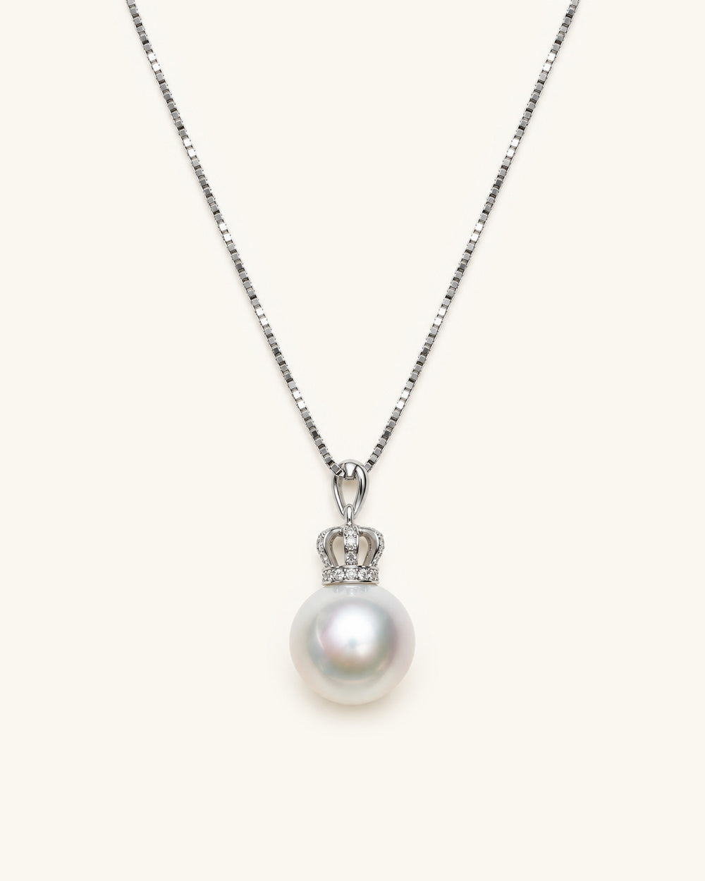Crown-Cap Edison Pearl Necklace