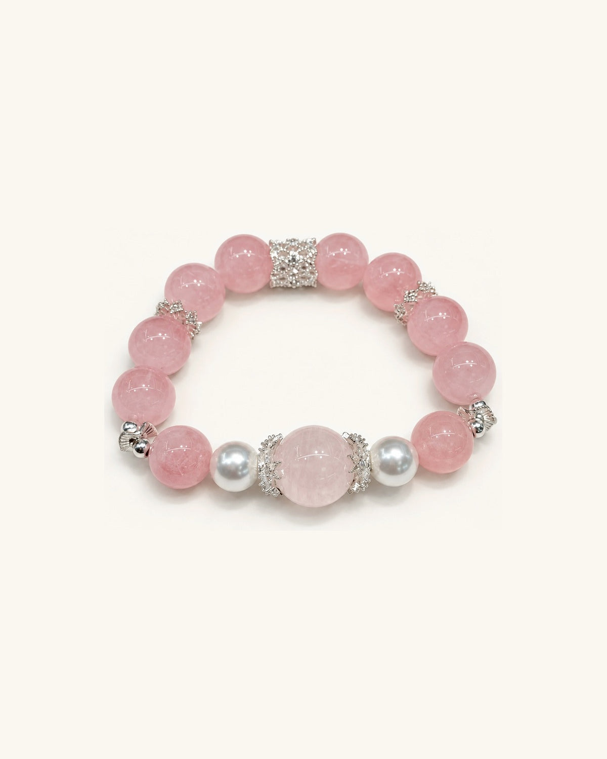 Blush Lantern – Rose Quartz Bracelet