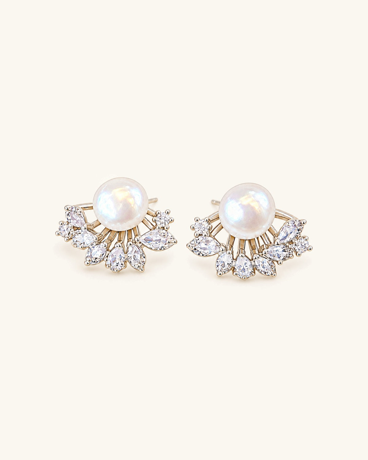 Lustre Bloom Pearl Studs